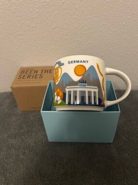 Starbucks Been There Series Germany White and Blue Ceramic Mug NIB